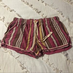 striped pajama shorts